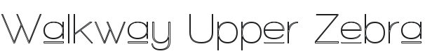 Walkway Upper Zebra Font Preview