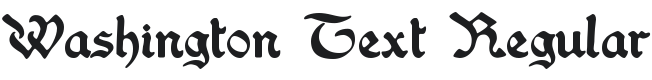 Washington Text Font Preview