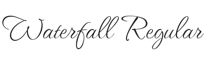 Waterfall Font Preview
