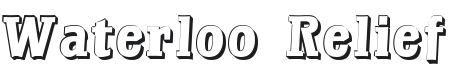 Waterloo Relief Font Preview