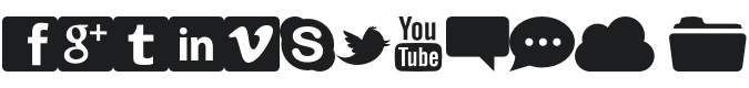 Web Symbols Font Preview