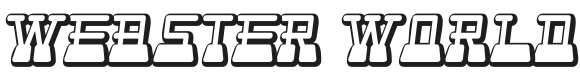 Webster World Font Preview