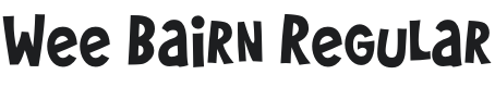 Wee Bairn Font Preview