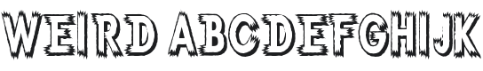 Weird Font Preview