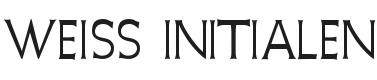 Weiss Initialen Font Preview