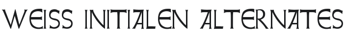 Weiss Initialen Alternates Font Preview
