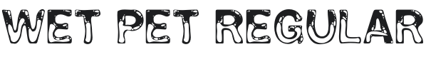 Wet Pet-Regular Font Preview
