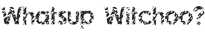 Whatsup Witchoo? Font Preview