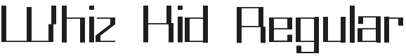 Whiz Kid Font Preview