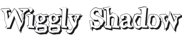 Wiggly Shadow Font Preview