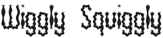 Wiggly Squiggly Font Preview