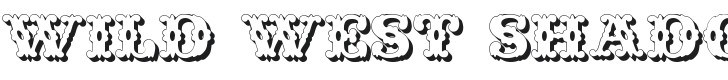Wild West Shadow Font Preview