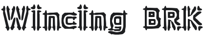 Wincing Font Preview