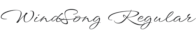 WindSong Font Preview