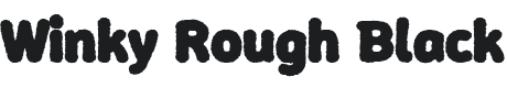 Winky Rough Black Font Preview