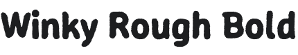 Winky Rough Bold Font Preview