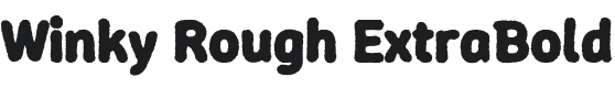 Winky Rough ExtraBold Font Preview