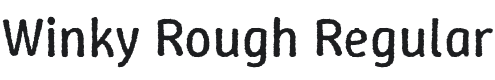 Winky Rough Font Preview