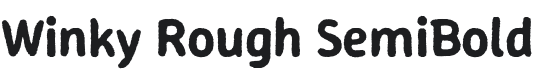 Winky Rough SemiBold Font Preview