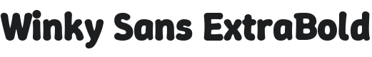 Winky Sans ExtraBold Font Preview