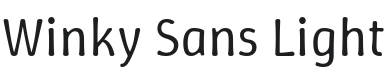 Winky Sans Light Font Preview