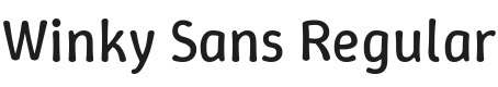 Winky Sans Font Preview