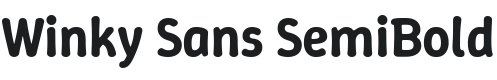 Winky Sans SemiBold Font Preview
