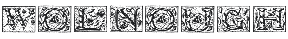 Wolnough Capitals Font Preview