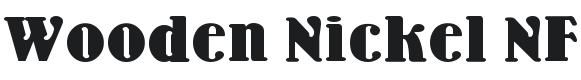 Wooden Nickel NF Font Preview