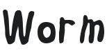 Worm Font Preview