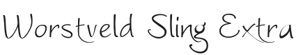 Worstveld Sling Extra Font Preview