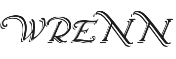 Wrenn Initials Shadowed Font Preview