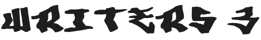 Writers 3 Font Preview