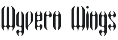 Wyvern Wings Font Preview