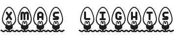 Xmas Lights Font Preview
