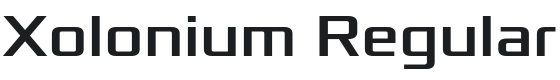 Xolonium Font Preview