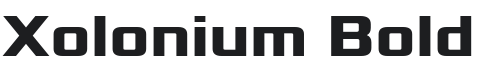 Xolonium Bold Font Preview