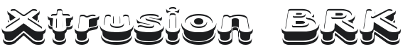 Xtrusion Font Preview