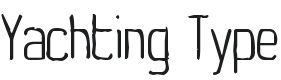 Yachting Type Font Preview