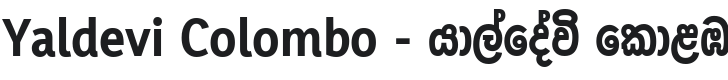 Yaldevi Colombo Bold Font Preview