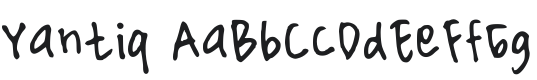 Yantiq Font Preview