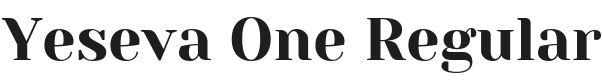 Yeseva One Font Preview
