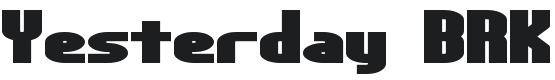 Yesterday Font Preview