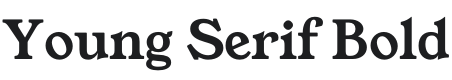 Young Serif Bold Font Preview