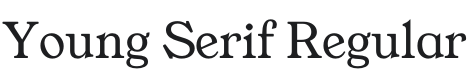 Young Serif Regular Font Preview