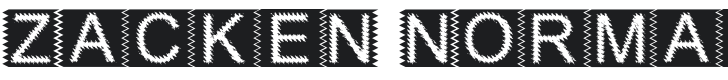 Zacken Font Preview