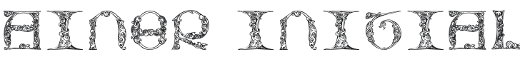 Zainer Initials 45 mm Font Preview