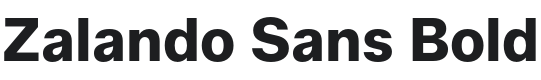 Zalando Sans Bold Font Preview