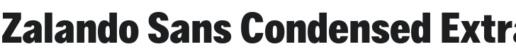 Zalando Sans Condensed ExtraBold Font Preview