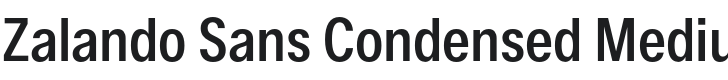 Zalando Sans Condensed Medium Font Preview